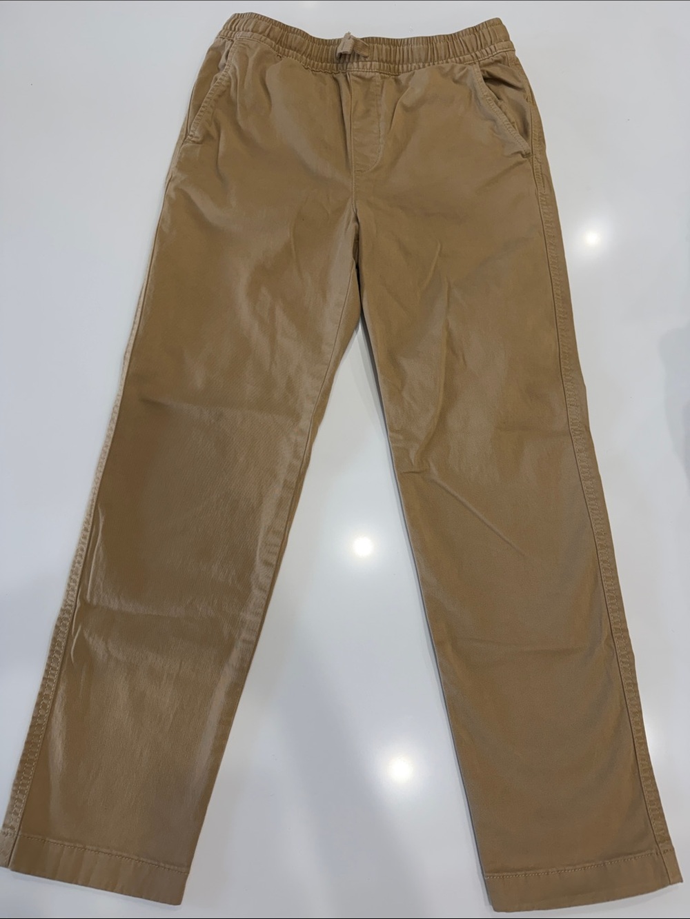 Nordstrom Boys Khaki Tan Chino Drawstring Pants Size 8/10 M Worn Once